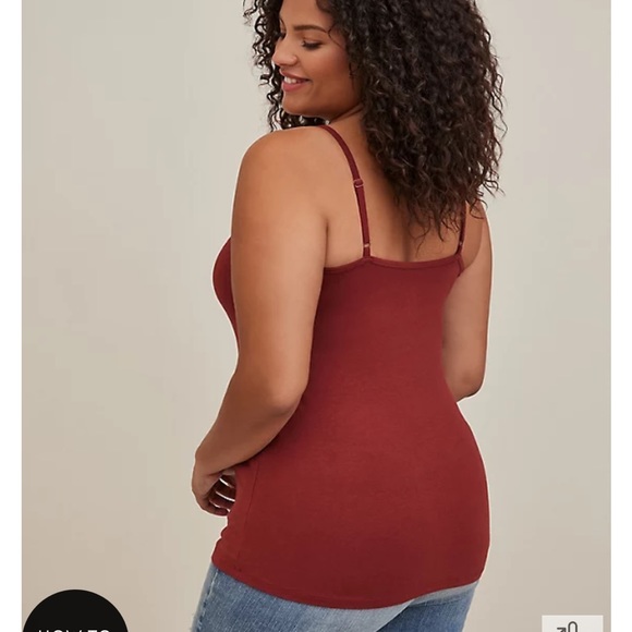TORRID SIZE 2 2X 18-20 NWT BURNT RED FOXY CAMI - Picture 2 of 4